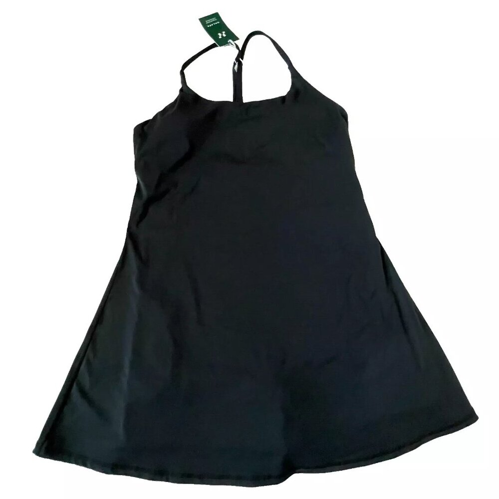 Halara Womens 1X Black Athletic Dress Built in Short Skort Active NEW NWT